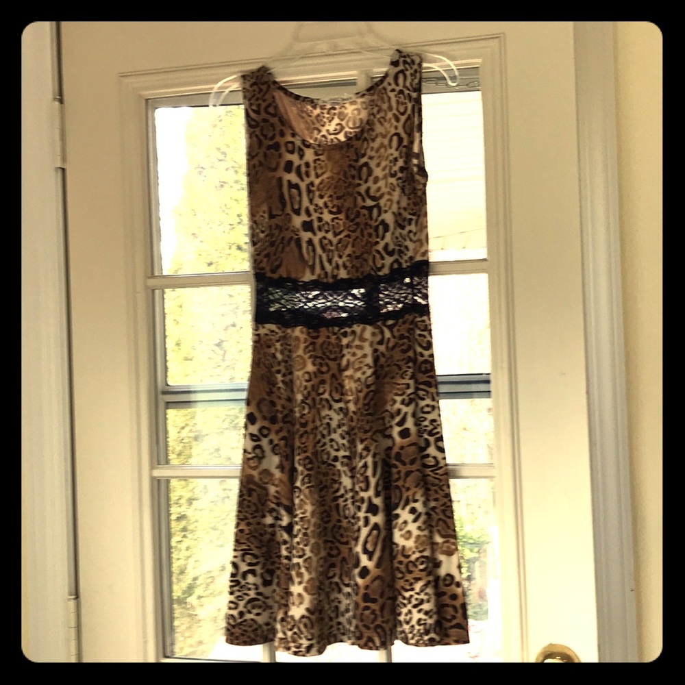 Derek Heart Leopard Print Dress